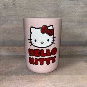 Hello‎ kitty 6.5 inches pink open canister ceramic